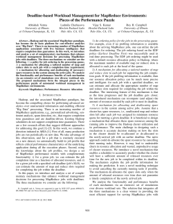 Deadline-based Workload Management for MapReduce