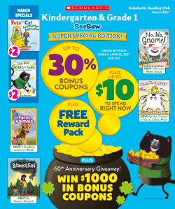 Bonus Coupons - Scholastic Clubs Online