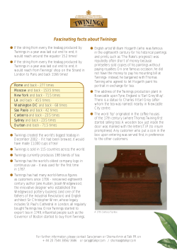 Fascinating Twinings Facts