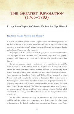 Read an Excerpt from Vol I, Ch 3