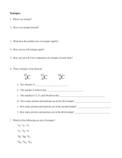Isotopes
