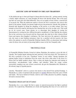 ascetic life of women in the jain tradition