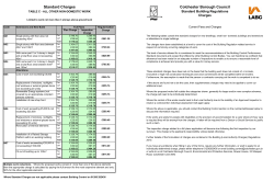 Building Control Fees - Colchester Borough Council