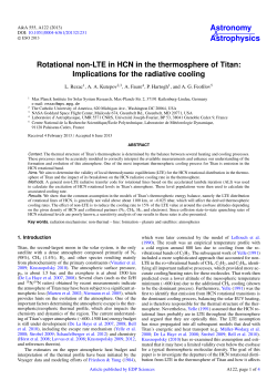 Rotational non-LTE in HCN in the thermosphere of Titan