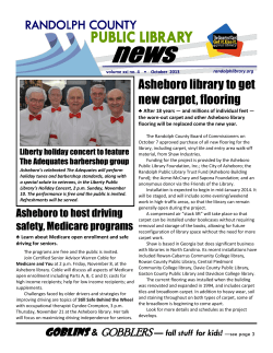 Asheboro library to get new carpet, flooring