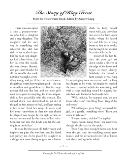 The Story of King Frost