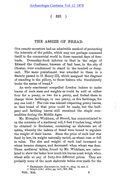 the assize of bread. - Kent Archaeological Society