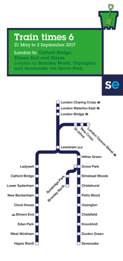 Train times 6 - Southeastern