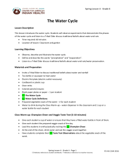The Water Cycle