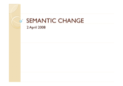 SEMANTIC CHANGE