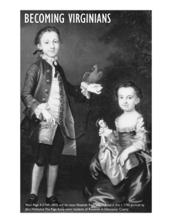 becoming virginians - Virginia Historical Society