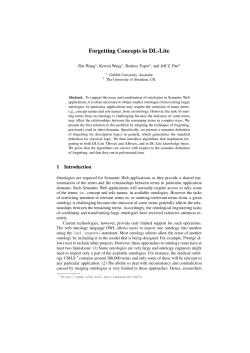 Forgetting Concepts in DL-Lite