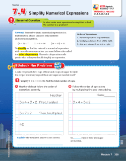 Simplify Numerical Expressions