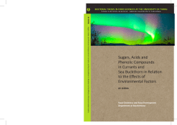 Sugars, Acids and Phenolic Compounds in Currants