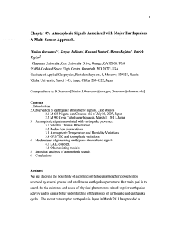 Chapter 09. Atmospheric Signals Associated with Major