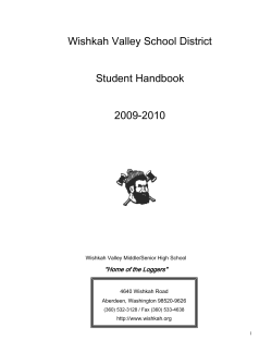 table of contents - Wishkah Valley School District