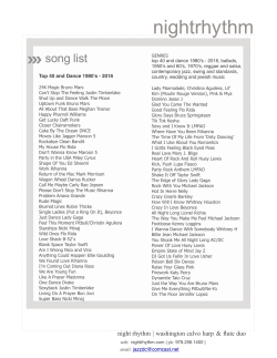 Song List PDF