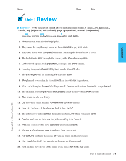 Grammar and Language Workbook