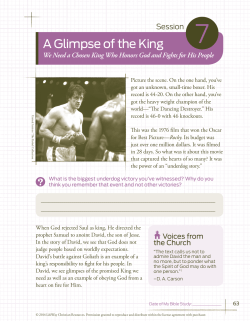 A Glimpse of the King