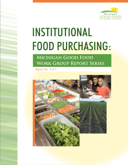 institutional food purchasing