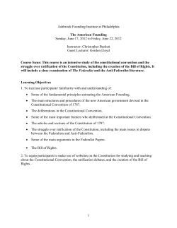 Syllabus - Teaching American History