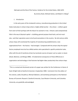 Railroads and the Rise of the Factory: Evidence for the