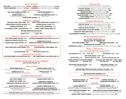 GrILLeD FISH SeaFooD SPecIaLtIeS crISPy