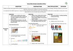 ADDITION SUBTRACTION MULTIPLICATION DIVISION