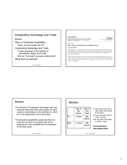 4. Comparative Advantage and Trade