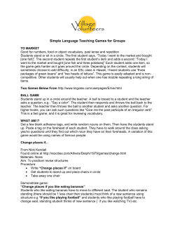 Simple Language Teaching Games for Groups