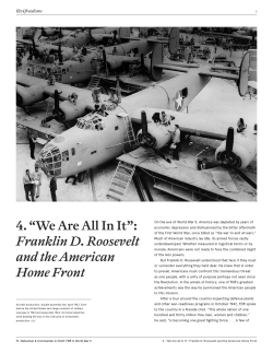 4. “We Are All In It”: Franklin D. Roosevelt and the American Home