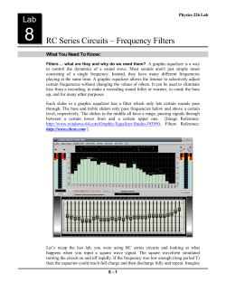 8 RC Series Circuits &ndash; Frequency Filters