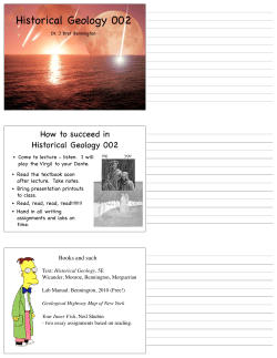 Intro Deep Time - Hofstra People