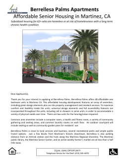 Berrellesa Palms Apartments Affordable Senior Housing in Martinez