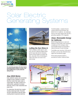 Solar Electric Generating Systems