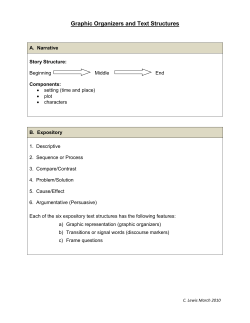 Graphic Organizers and Text Structures