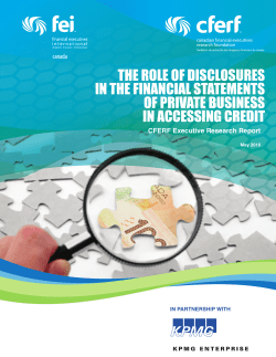 the role of disclosures in the financial statements