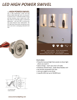American Lighting HP-SAL LED Swivel Spec Sheet