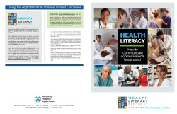 Health Literacy - print.pmd