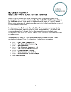 hoosier history - Indiana Humanities