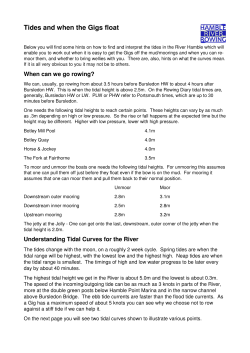 Tides and when the Gigs float