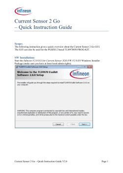 Cur &ndash; Q rrent S Quick Senso Instru or 2 G uction Go n Gui ide
