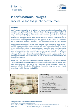 Japan`s national budget - European Parliament