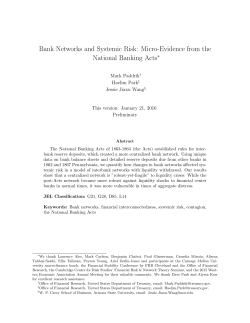 Bank Networks and Systemic Risk: Micro