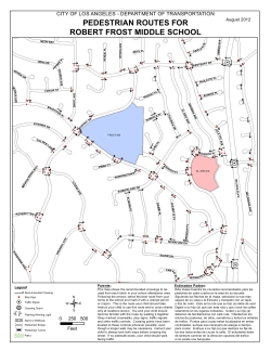 robert frost middle school pedestrian routes for