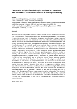 Comparative analysis of methodologies employed by Leonardo da