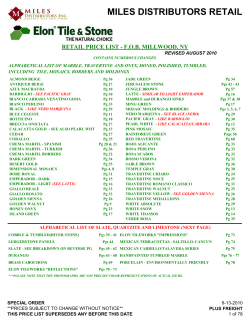 retail price list - Miles Distributors