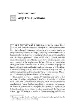 As French as Everyone Else? : A Survey of French Citizens of