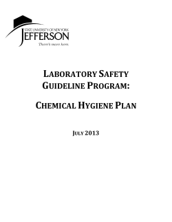 Chemical Hygiene Plan - Jefferson Community College
