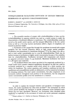 194 NONEQUILIBRIUM FACILITATED DIFFUSION OF